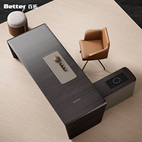 Servicio Personalizado, Mesa de Centro Modular de Madera Sólida, Diseño Moderno, Muebles de Oficina Comerciales de Calidad, Uso Ejecutivo