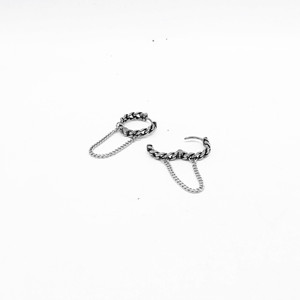 yunnique Steel Wings <b>Titanium</b> Steel <b>Chain</b> Drop Earrings 14x13x4mm Clip-On For Men Women Fashion Jewelry Geometric Design - Product Image 3