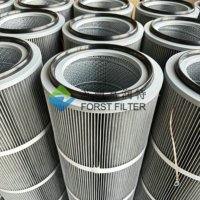 Filtre à cartouche d'air antistatique cylindrique en PTFE pour collecteur de poussière de revêtement chimique industriel antidéflagrant