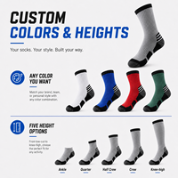 Chaussettes de sport personnalisées haut de gamme respirantes pour la course et l'entraînement, avec logo personnalisé, pour le sport et l'athlétisme