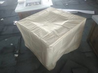 Table de foyer extérieur au gaz en béton, 18 po de hauteur x 36 po de largeur