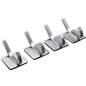 Waterproof and Rustproof Wall Hooks for Hanging Heavy Duty, Stainless Steel Towel and Coats Hooks to use Inside Kitchen