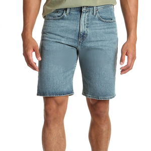 Service OEM, vente en gros, shorts en jean pour hommes, 100% coton, uni, décontracté, taille mi-haute, respirant, séchage rapide, confortable, braguette à boutons - Product Image 1