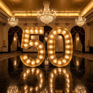 <span class=keywords><strong>Letras</strong></span> Luminosas Gigantes Personalizadas de 4 Pies para Eventos Corporativos, Bodas, Decoración de Fiestas, Números Grandes, Envío DDP - Product Image 2