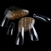 NADECO Couvre-ongles artificiels à couverture complète, longs cercueils, extensions en gel de manucure, ongles de salon
