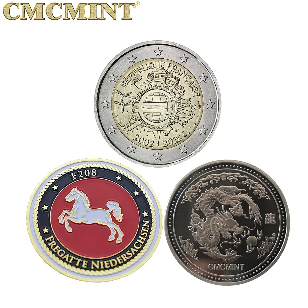 Colección de monedas conmemorativas OEM/ODM, recuerdo personalizado, colección de regalos, monedas