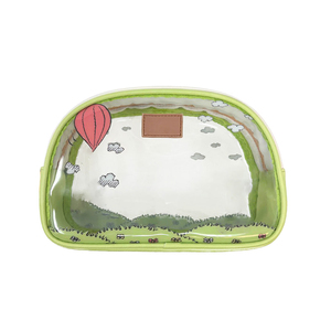 <span class=keywords><strong>Sac</strong></span> cosmétique en toile PVC à double face avec motif imprimé personnalisé, transparent, en forme d'arachide, lot de 3 sacs de maquillage - Product Image 4