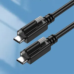 0.5M 100W USB C-type Charging Cable 100W 20G Screw Fixed Fast Charging Cable Computer Audio And Video Transmission Cable