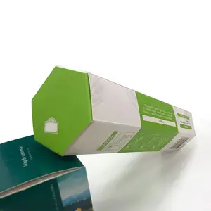 Custom Gift folding c1s Light r Packing Unique Shape Cardboard Packaging Hexagon Paper Box