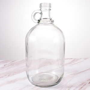 中国制造商2.5l 4l 1加仑琥珀色棕色玻璃咆哮器红酒壶玻璃啤酒壶带手柄瓶 - Product Image 2