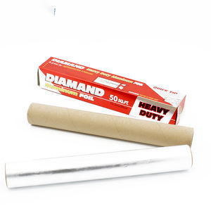 Gıda ambalaj için <span class=keywords><strong>30cm</strong></span> X 7.5m ev alüminyum folyo kağıt rulo teneke pişirme için alüminyum folyo  kağıt folyo rulo - Product Image 4