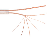 Haut de gamme 12AWG 2x400 brins OFC cuivre nu paire torsadée 100m Home cinéma haut-parleur câble rouleau Pack pour voiture Audio maison