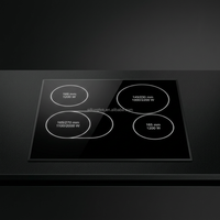 Kompor Listrik Multifungsi Built-In dengan 4 Tungku Permukaan Kaca Keramik & Timer untuk Penggunaan Rumah Tangga