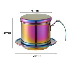 Filtro da caffè vietnamita tradizionale gocciolante per caffè riutilizzabile filtro per delfini in acciaio inossidabile - Product Image 5