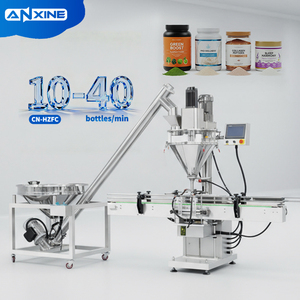 HZFC Cosméticos automáticos Productos de cuidado personal Polvo de barrena Relleno Cuerpo Talco Máscara de polvo Máquina de llenado de polvo de dientes - Product Image 1