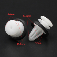 Clips de fixation de garniture de porte en nylon à pousser W711521S300/102540100A/11519031 avec joint d'étanchéité pour remplacement Ford/GM/Tesla