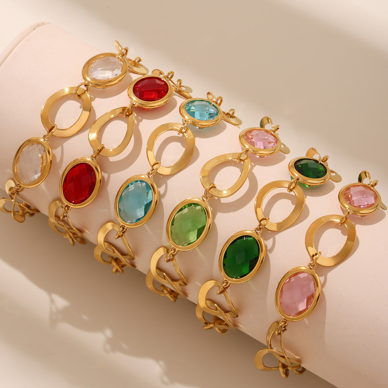 Trendy 18K Gold Bead Snake Chain