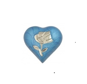 Meilleures ventes de petites urnes funéraires métalliques en forme de cœur de haute qualité pour cendres humaines/fournitures funéraires - Product Image 1