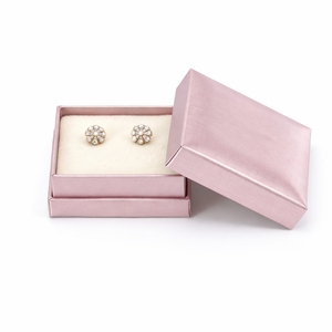 Jewelry <b>Packaging</b> Leatherette Lid and Base Earring Box with Custom Earring Insert Logo <b>Printing</b> <b>Service</b> Factory Direct Wholesale - Product Image 3