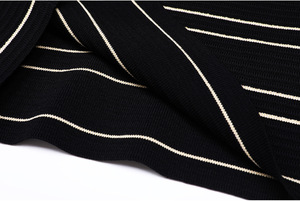 A10827 Migugarment <strong>Summer</strong> Elegant Women Striped Knit One Piece Outfit Fashion Long Sleeves Knit <strong>Cardigan</strong> for <strong>Ladies</strong> Hot Sales - Product Image 6