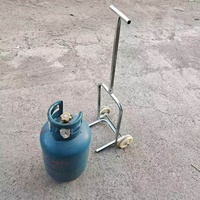 Carros para Transportar Cilindros de Gas, Carritos Pequeños, Cilindros de Gas Licuado, Remolques, Cilindros de Gas de Carbón, Carros de Arrastre Manual, Uso Doméstico