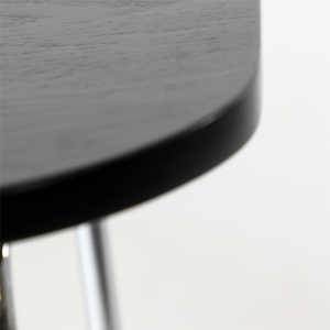 <span class=keywords><strong>Tabouret</strong></span> <span class=keywords><strong>de</strong></span> <span class=keywords><strong>bar</strong></span> en <span class=keywords><strong>bois</strong></span> <span class=keywords><strong>noir</strong></span> simple avec pieds en métal chromé, mobilier <span class=keywords><strong>industriel</strong></span> moderne pour la cuisine, le café, le comptoir haut - Product Image 5