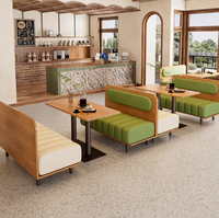 Ensemble de mobilier de style nordique moderne pour hôtel commercial, salle de sport, café, restaurant, cuisine, école – Table et chaise en bois pour loisirs individuels