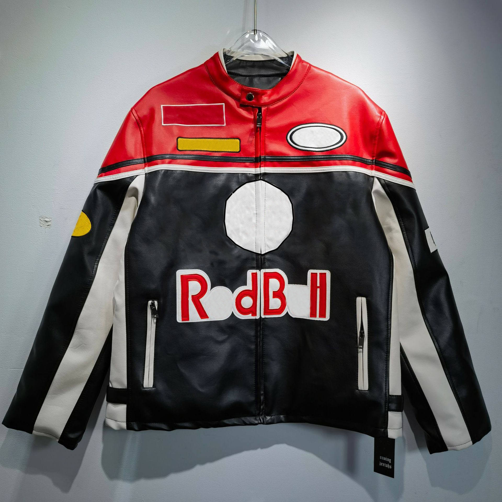 เสื้อแจ็คเก็ตหนังสีแดง (BULL)