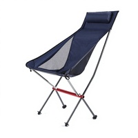 Chaise pliante haut de gamme en alliage d'aluminium, ultra-légère, compacte, pour le camping en plein air, la plage, la pêche, chaise portable OEM