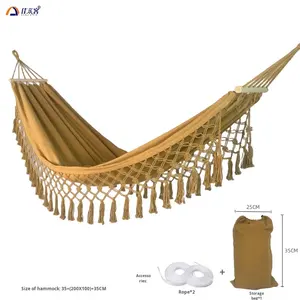 <span class=keywords><strong>Hamac</strong></span> de <span class=keywords><strong>camping</strong></span> individuel anti-roulis avec pompon, populaire sur internet, pour extérieur, balançoire de <span class=keywords><strong>camping</strong></span> <span class=keywords><strong>sauvage</strong></span>, décontracté, pour séjour à domicile, style ethnique - Product Image 5