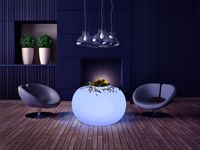 Table basse lumineuse RGB Glow Lounge Table lumineuse Table d'appoint pour l'extérieur