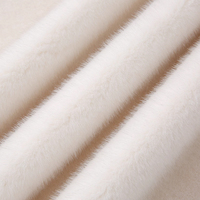 Manteau long en fausse fourrure de vison tissée pour femme, luxueux, écologique, avec fermeture à bouton, col montant, élégant, surdimensionné, coupe-vent, certifié BSCI