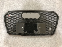 Modification de la calandre Audi A7 pour RS7, modèles 2012-2018, compatible OLIVER, matériau ABS, finition noir brillant, boulons inclus