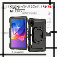 Étui de protection antichoc en plastique rigide avec béquille Fntech 2025 pour Redmi Pad2 10,6 pouces