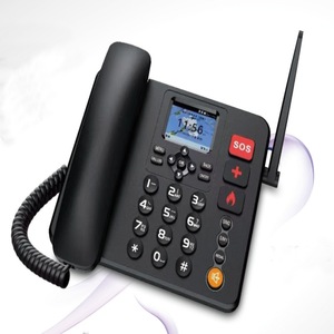 هاتف مكتبي لاسلكي GSM بشريحتي اتصال شبكة 2G مع خاصية الطوارئ SOS والاتصال بالصور - Product Image 3