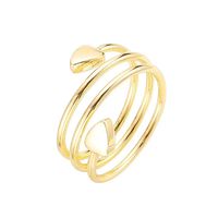 Bijoux biomagnétiques en cuivre pur, cœur, plaqué or rose, aimant en néodyme, bague étanche, tendance JK, certifié par un tiers