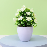 Fleurs artificielles TGYW, petite plante bonsaï en plastique, décoration créative de bureau, bricolage, jardin, Noël, Pâques, cadeau pour la maison et le bureau