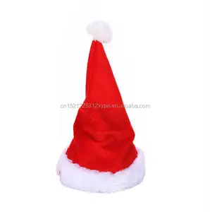 Mainan plush elektrik mainan topi lucu bernyanyi topi Natal Seri Natal baru