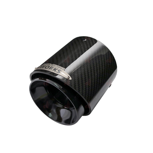 Puntas de escape de fibra de carbono de lujo MINIJCW, negro brillante, azul quemado, para <span class=keywords><strong>M5</strong></span> F54-<span class=keywords><strong>F60</strong></span>, acero inoxidable - Product Image 4