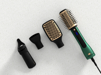 Professionnel 4 en 1 Styler Sèche-Cheveux Une Étape Sèche-Cheveux Lisseur Bigoudi Styling Outils Brosse À Air Chaud LED Affichage