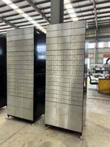 बिल्ट-इन हिंज बॉन्ड बॉक्स और वॉल्ट के लिए डुअल की लॉक के साथ स्टेनलेस स्टील सेफ डिपॉजिट बॉक्स - Product Image 5