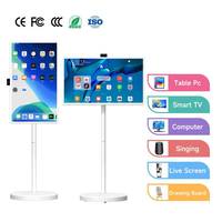 TV LCD Layar Sentuh Portabel Android Pintar 32 inci Harga Terbaik untuk Dalam Ruangan, Nirkabel, dengan Roda