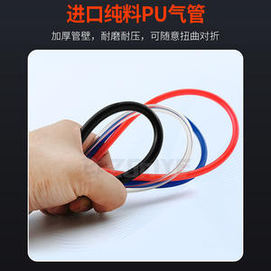 Manguera Neumática de PU Transparente de 8 mm, 4/6/10/12/16, No Estándar, Personalizable, Telescópica, con Resorte, Accesorios para Herramientas Neumáticas - Product Image 2