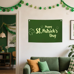 2.5*1.6 FT St. Patrick's Creek Canvas <b>Flag</b> Comes with 2 Copper Buckles - Product Image 3