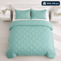 Set Sprei Quilted Polyester Gaya Modern Murah Grosir Ukuran King, Set Selimut Mewah