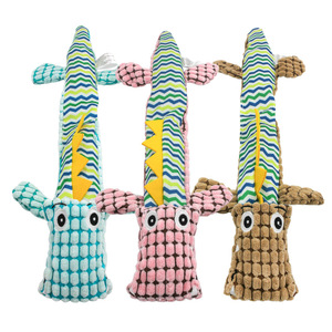 Jouet à mâcher pour animaux de compagnie en peluche couineur, en forme de crocodile, de haute qualité, durable, indestructible et résistant aux morsures, pour le nettoyage des dents - Product Image 1