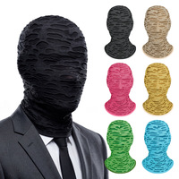 Masque de cyclisme transfrontalier d'été sans perforations pour cosplay, Halloween, respirant, en polyester, ajouré, visuel et amusant