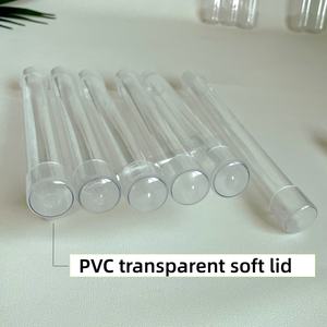 Tabung Kemasan Transparan PC dengan Tutup PVC, Pipa Kemasan Uji Coba, Produk Pipa Plastik Transparan, Kemasan Penyimpanan - Product Image 2