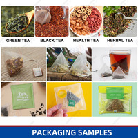 Machine d'emballage automatique de sachets de thé Triangle de tisane à filtre intérieur et extérieur Pape Machines d'emballage de thé