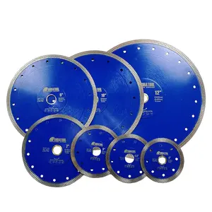 SHDIATOOL 4''-14'' Hot Pressed Turbo X-shaped Diamond Saw Blade Diamond Cutting Disc Wheel For Ceramic Tile Marble Granite